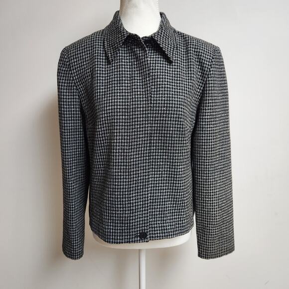 Vtg Pendleton Blazer Womens Sz 6 Wool Plaid Tweed Lined Twee Academia Jacket - Picture 2 of 15